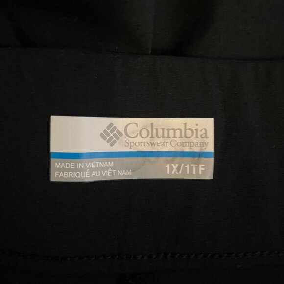 Columbia Women Plus Size 1X Black Anytime Casual Shorts Omni Shield Shade Pocket - Picture 6 of 7